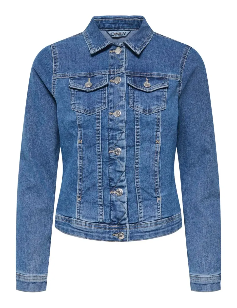 ONLY Onlwonder giacca jeans donna nera delavé