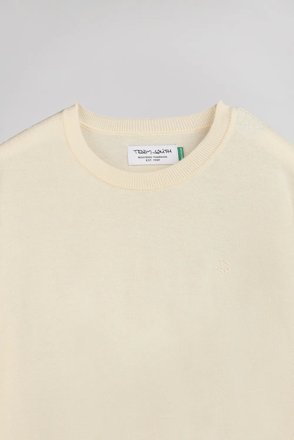 Teddy Smith P-Martino maglione uomo crema slim lana