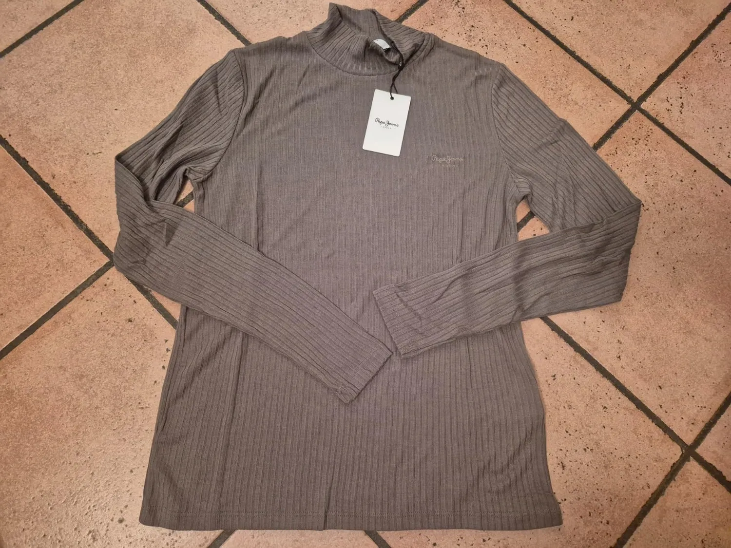 Pepe Jeans Flory T-Shirt Donna Collo Alto Bianca