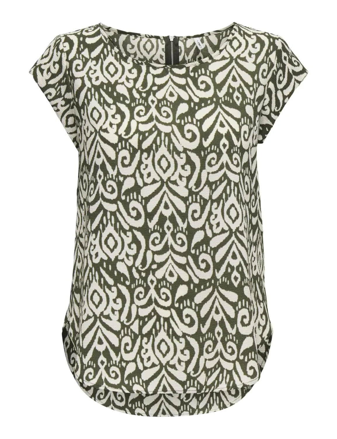 ONLY Onlvic top donna fantasia maniche corte tessuto