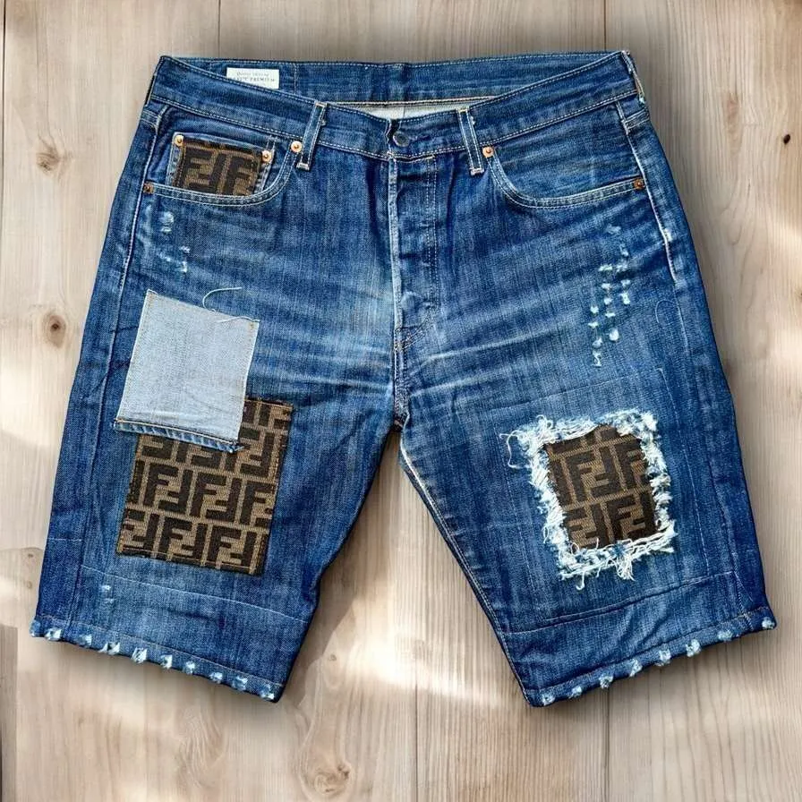 Never Say Never Levi's Vintage Bermuda Fendi Destroyed