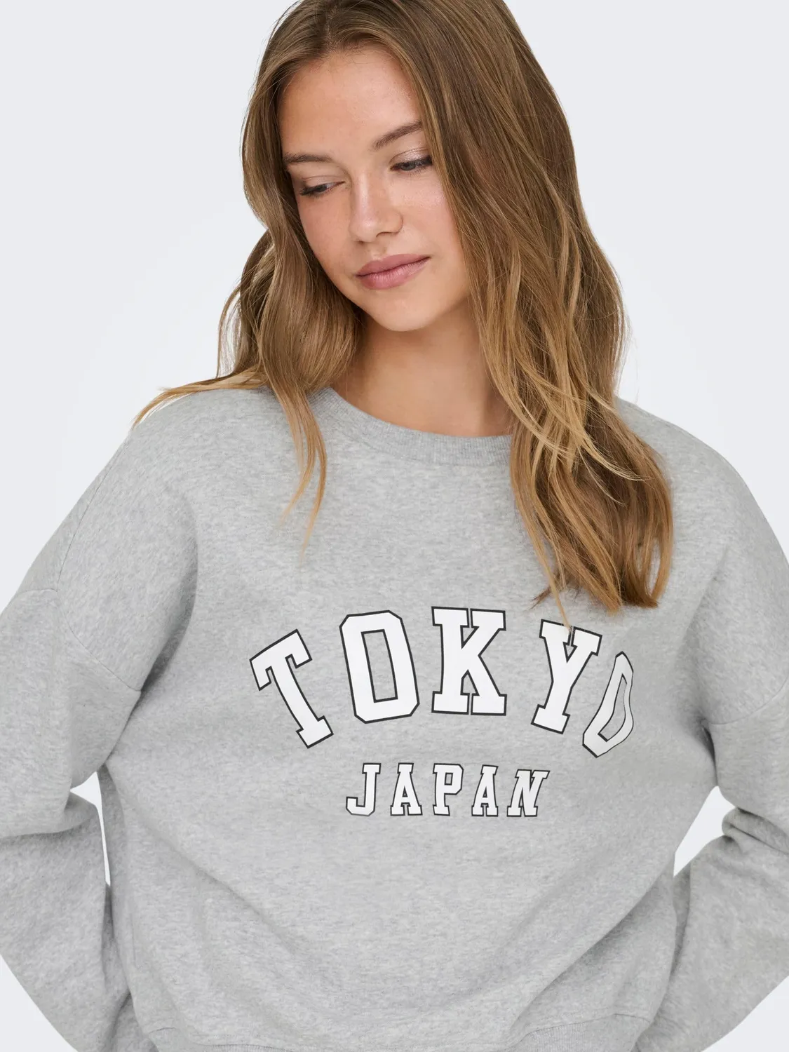 ONLY ONLSweat Felpa Donna XL Grigio Melange