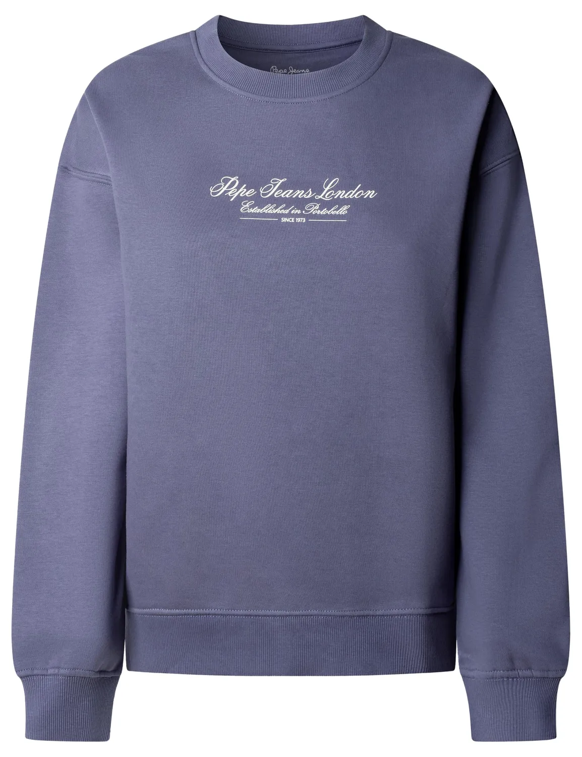 Pepe Jeans Center Logo Crew Felpa girocollo cotone logo