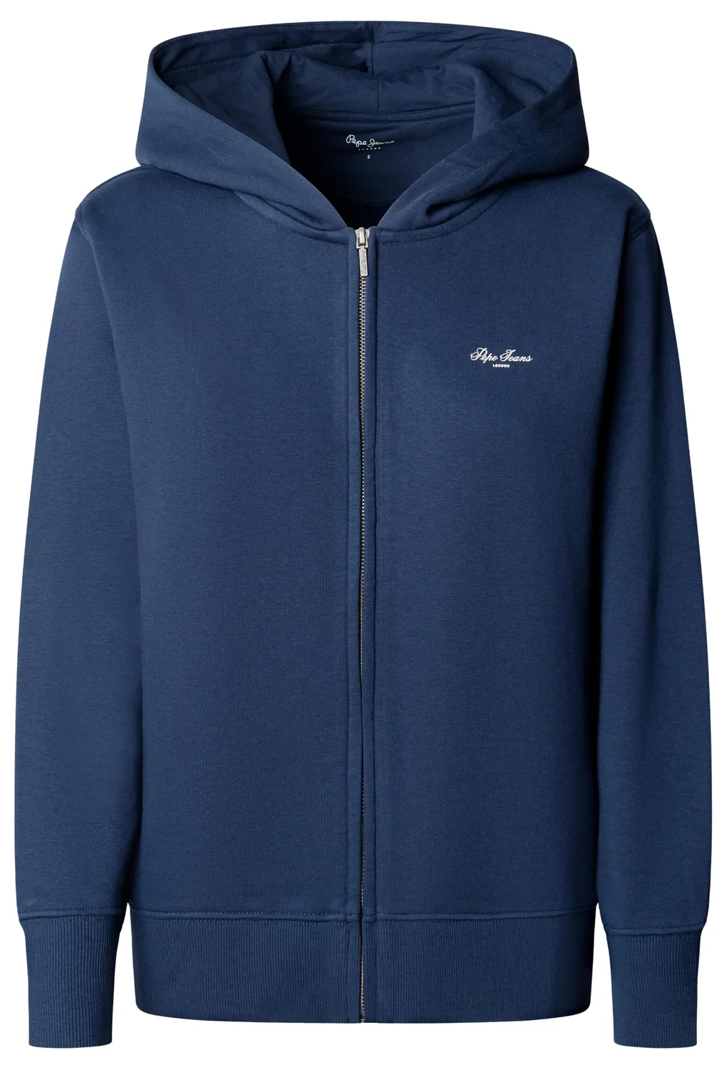 Pepe Jeans Center Logo Zip felpa donna nero zip S-M-XL