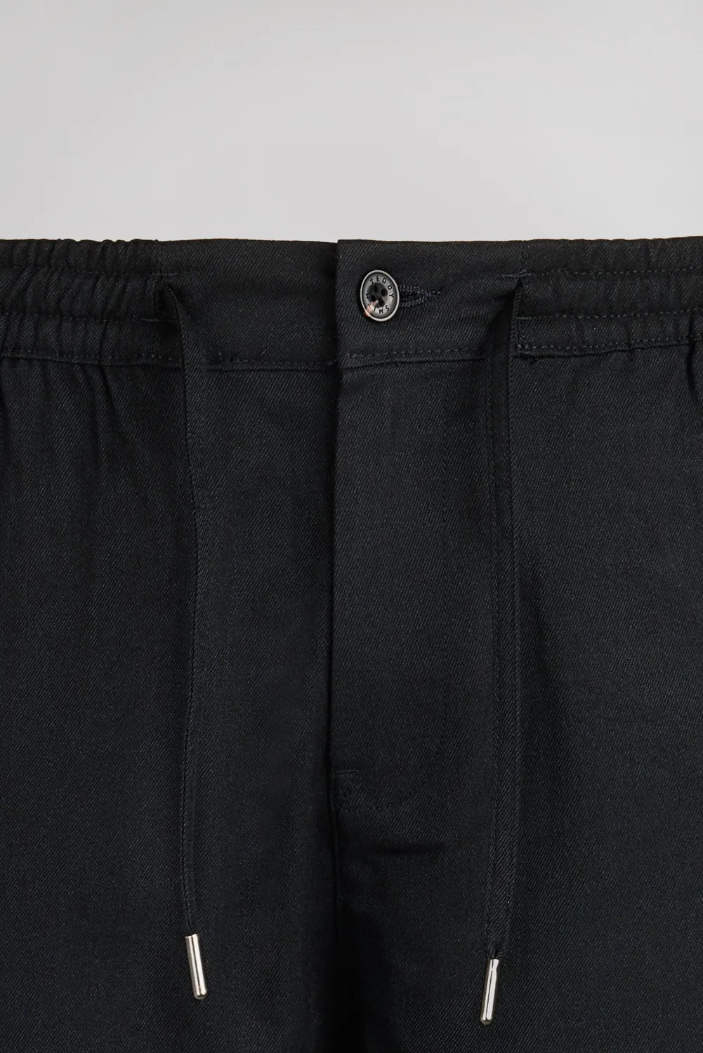 Teddy Smith Pywan 2 pantalone slim flanella nero