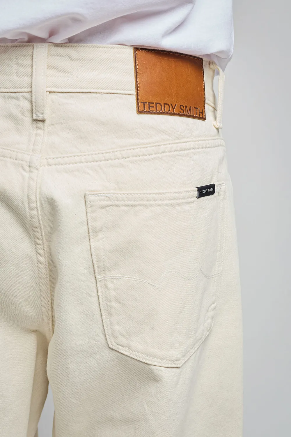 Teddy Smith Falcon Memphis jeans uomo ecru relaxed L32