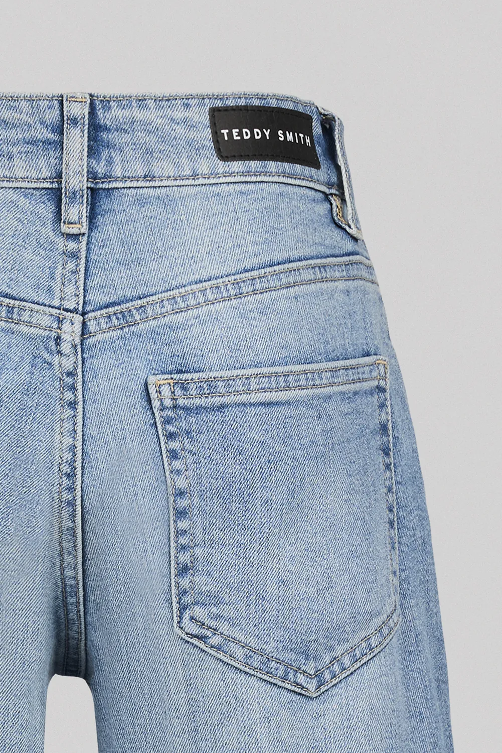 Teddy Smith Boyfriend JR jeans chiaro strappato ragazza