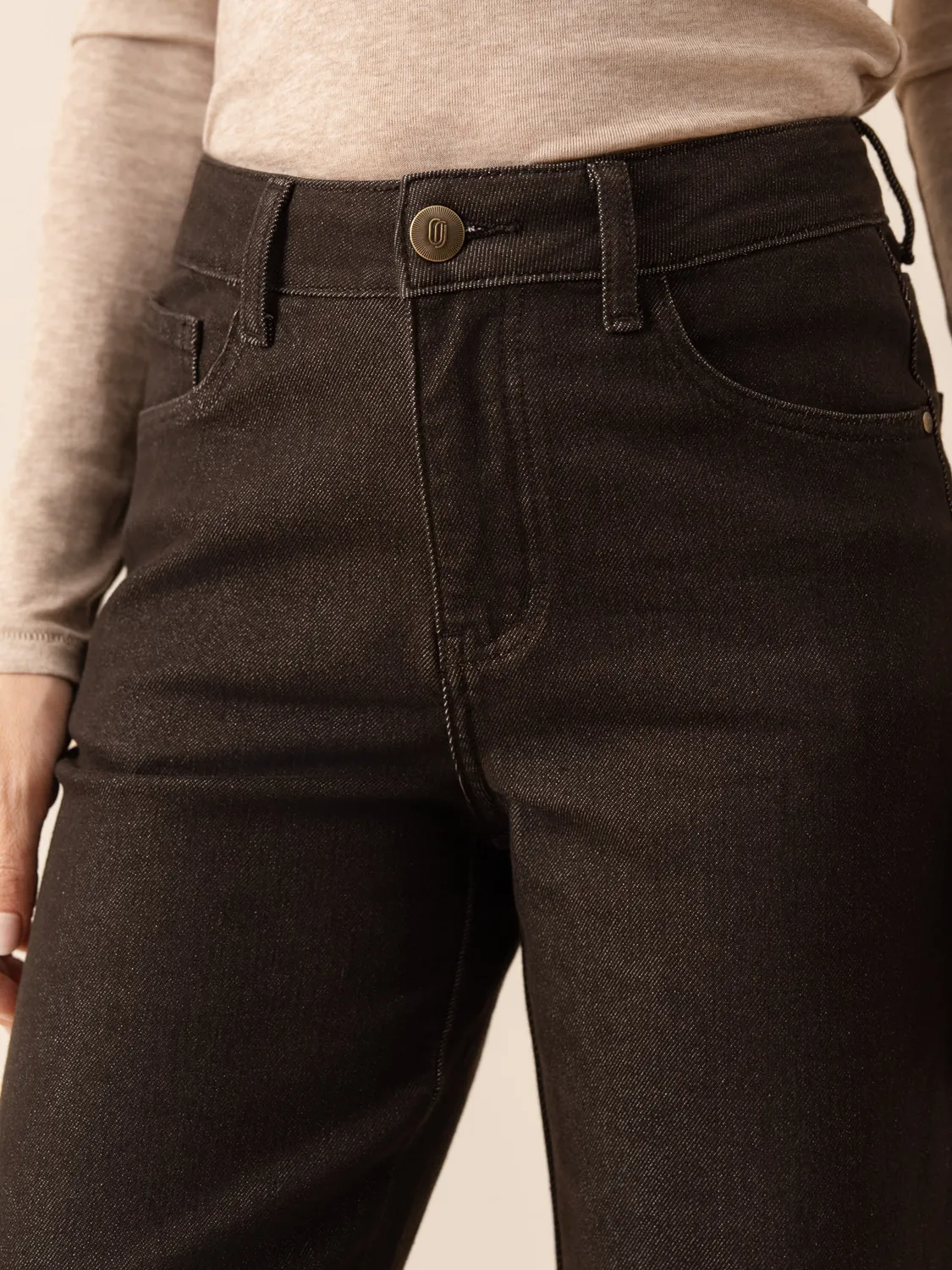 Oraije Mona jeans straight marrone