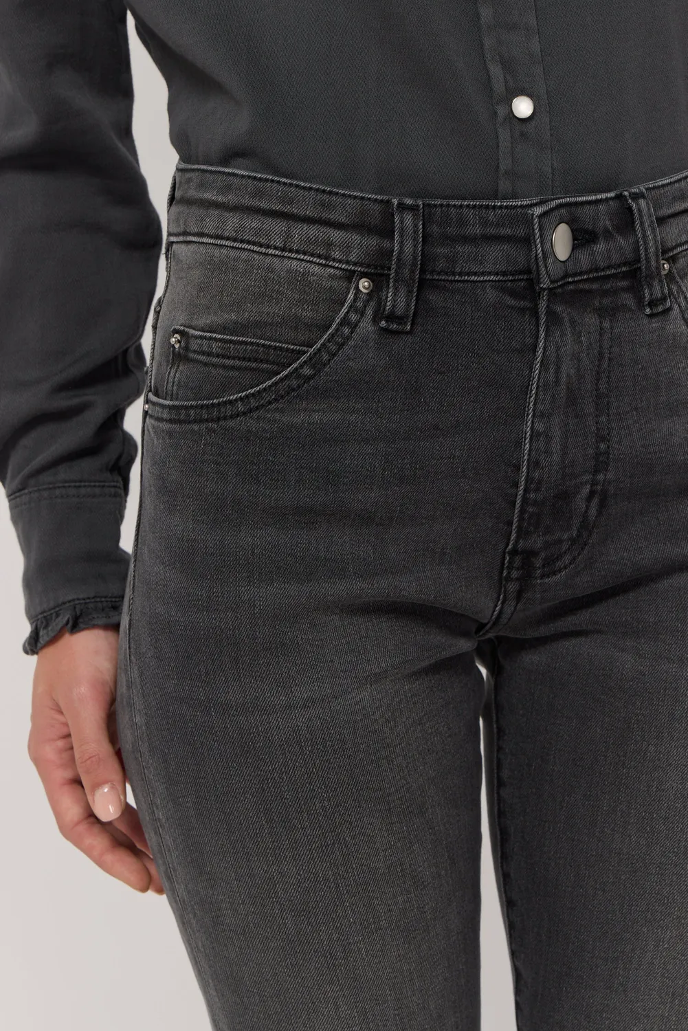 acquaverde Cara pantaloni Used Grey bootcut