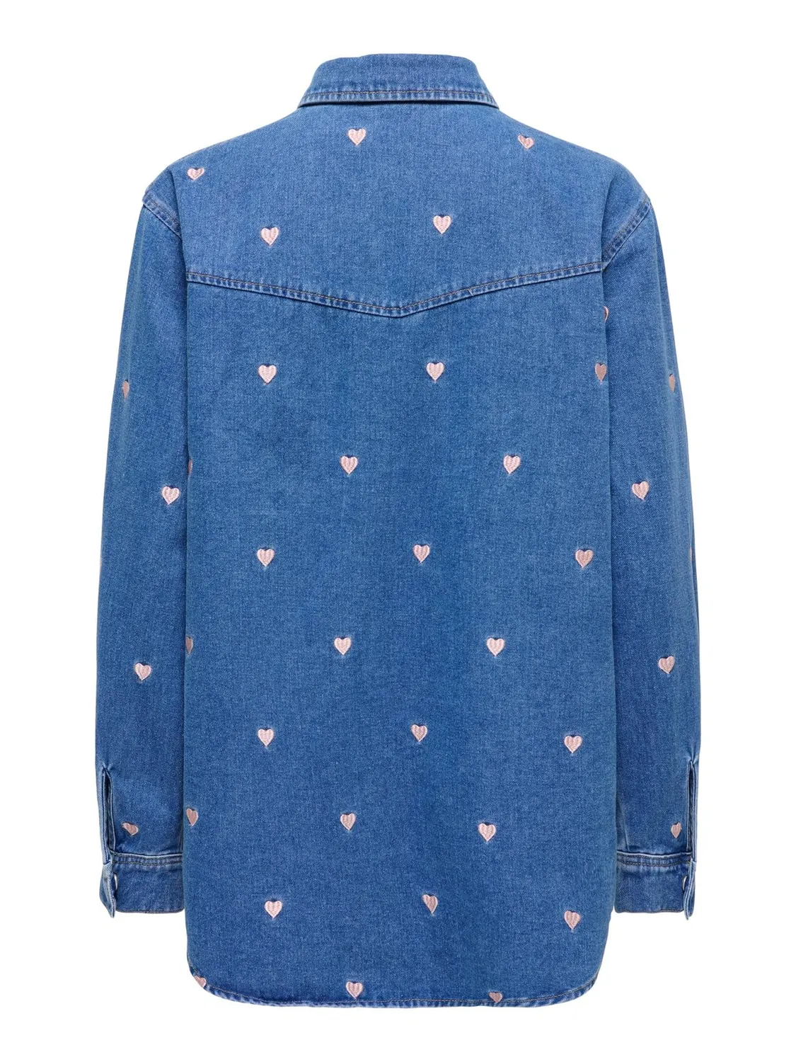 ONLY ONLVera camicia denim cuore L azzurra