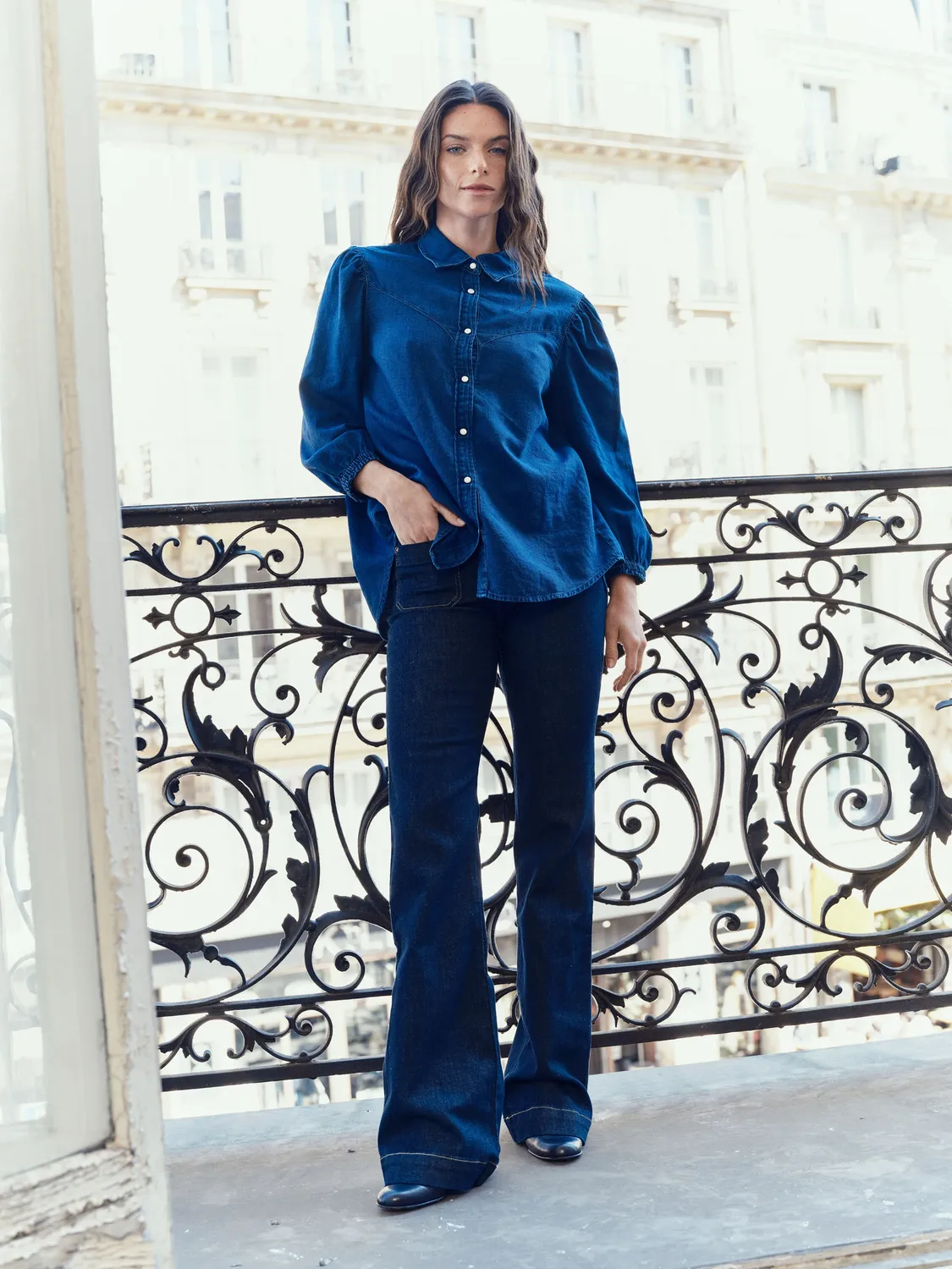 Acquaverde Charlotte jeans bootcut Brut vita media