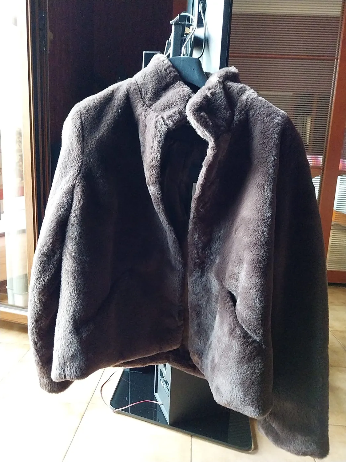 ONLY Newvida giacca pelliccia sintetica donna nera