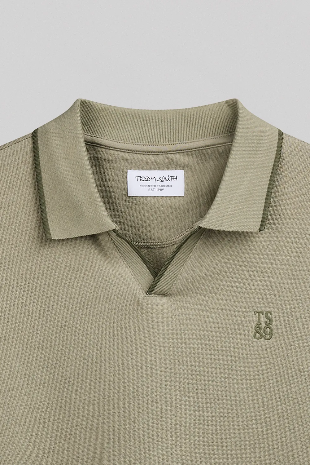 Teddy Smith P-Soner MC polo uomo kaki spugna cotone