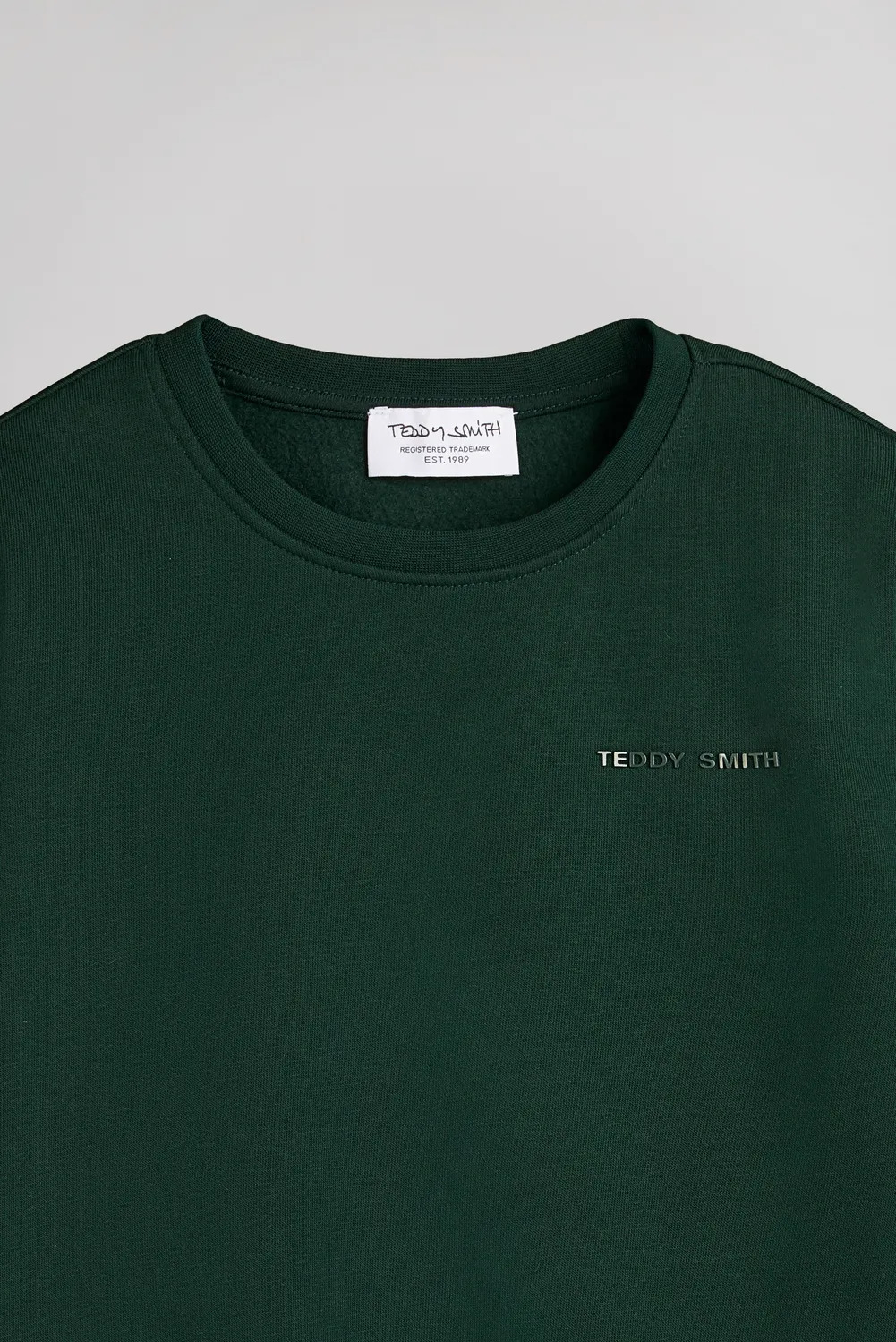 Teddy Smith S-Nark felpa ragazzo cotone verde