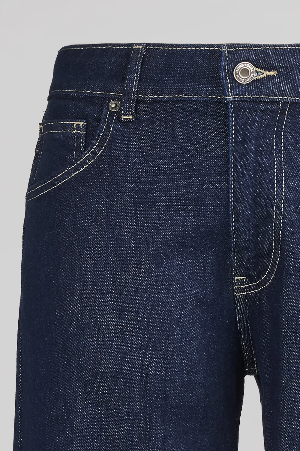 Teddy Smith Icon Boyfriend Jeans Donna Dark Blue Denim Brut