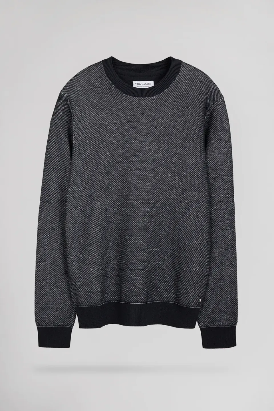 Teddy Smith P-Milan 2 maglione girocollo blu navy cotone