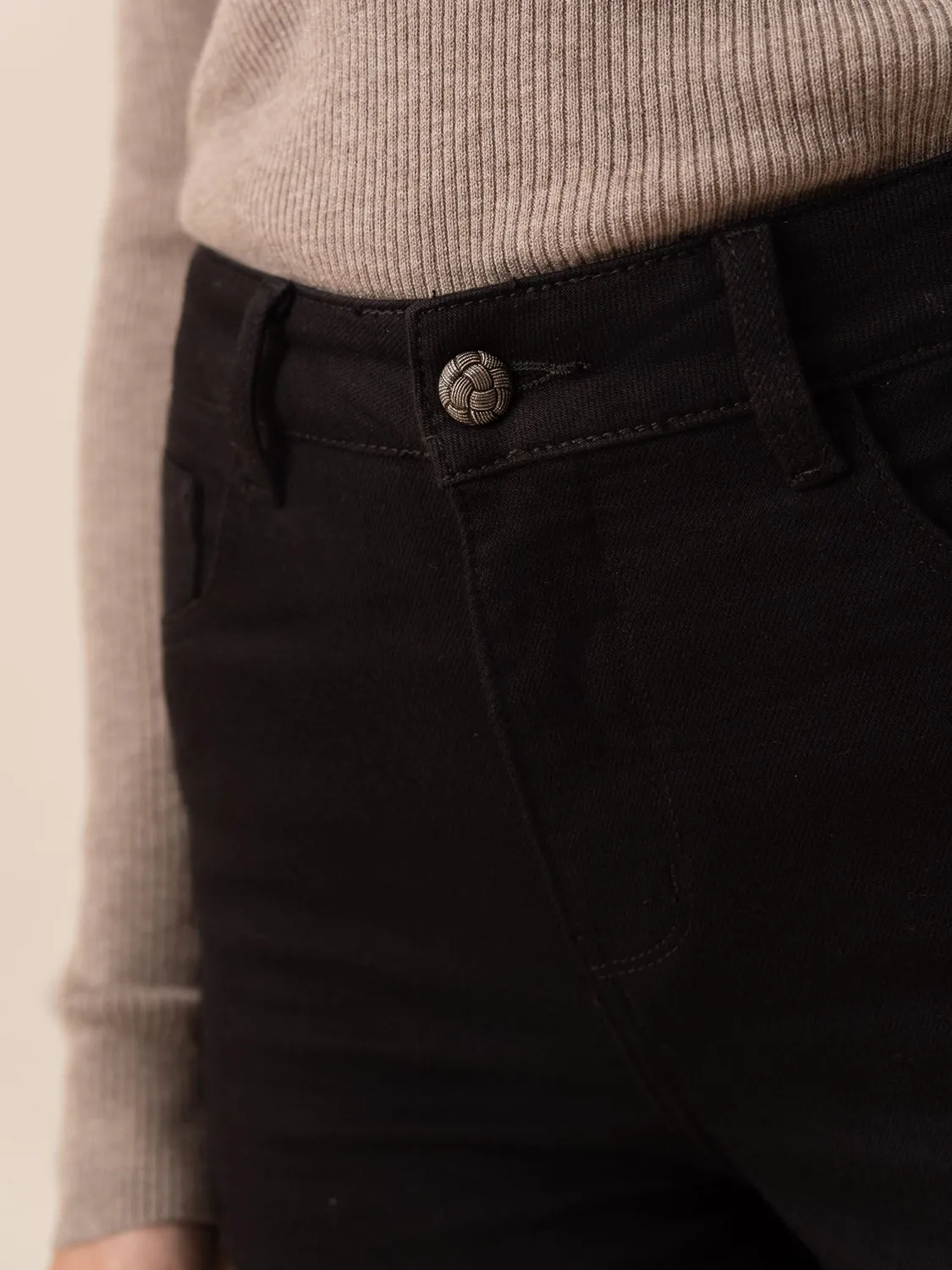 Oraije Kendall jeans dritti neri gamba lunga