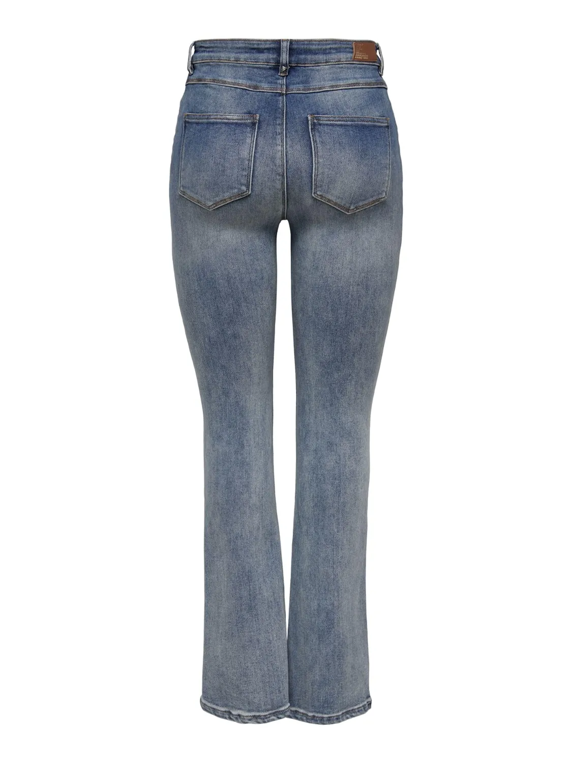 Only Onlmila jeans donna flare vita alta blu