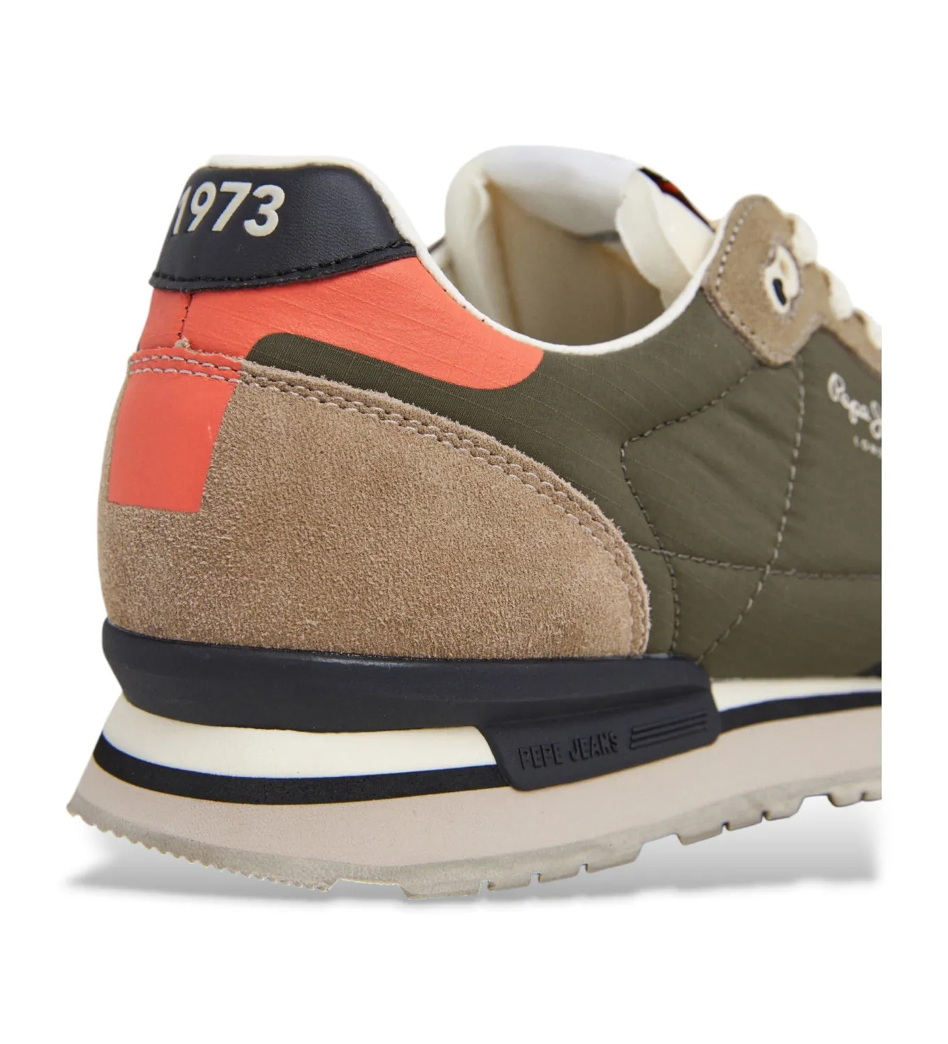 Pepe Jeans Brit Cover Sneaker pelle verde uomo running retro