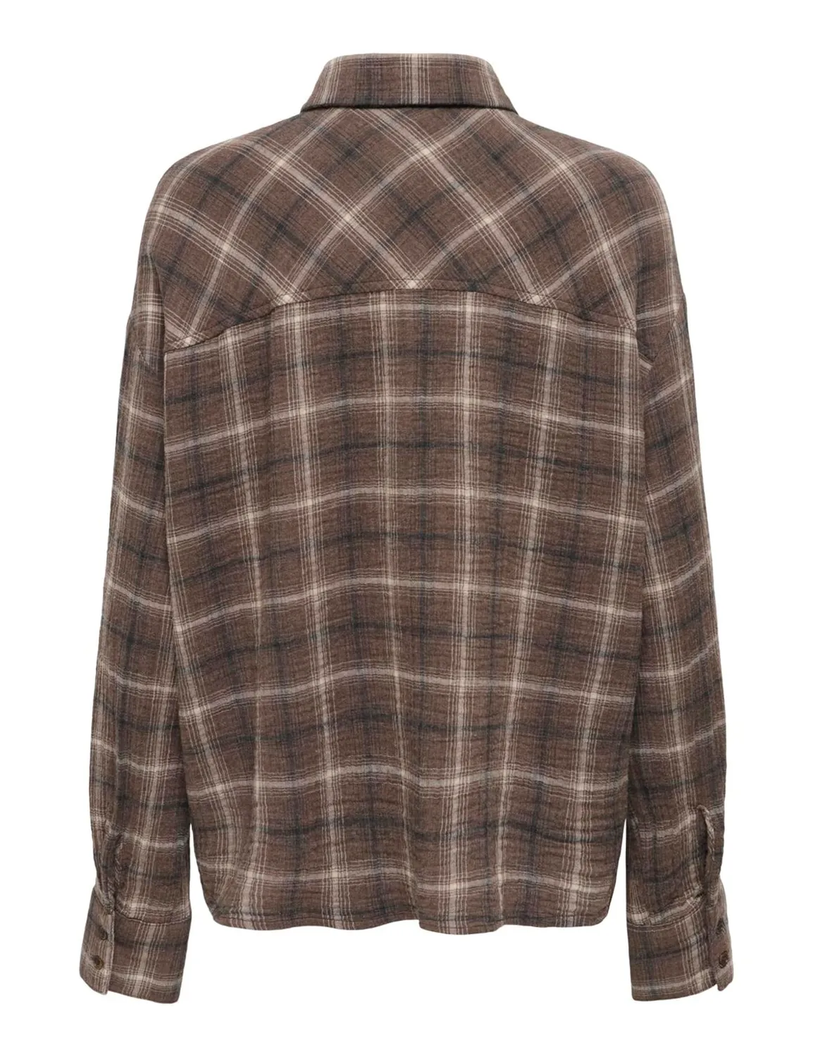 ONLY Onlfajan camicia a scacchi donna XL manica lunga