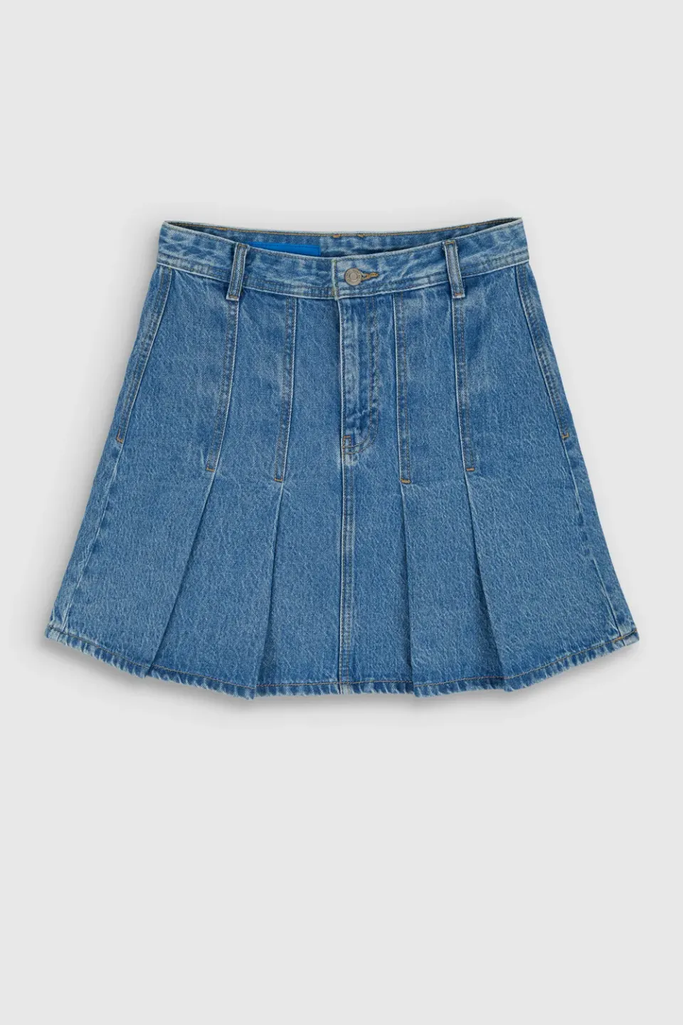 Teddy Smith J-Anne gonna jeans indigo chiaro vita alta