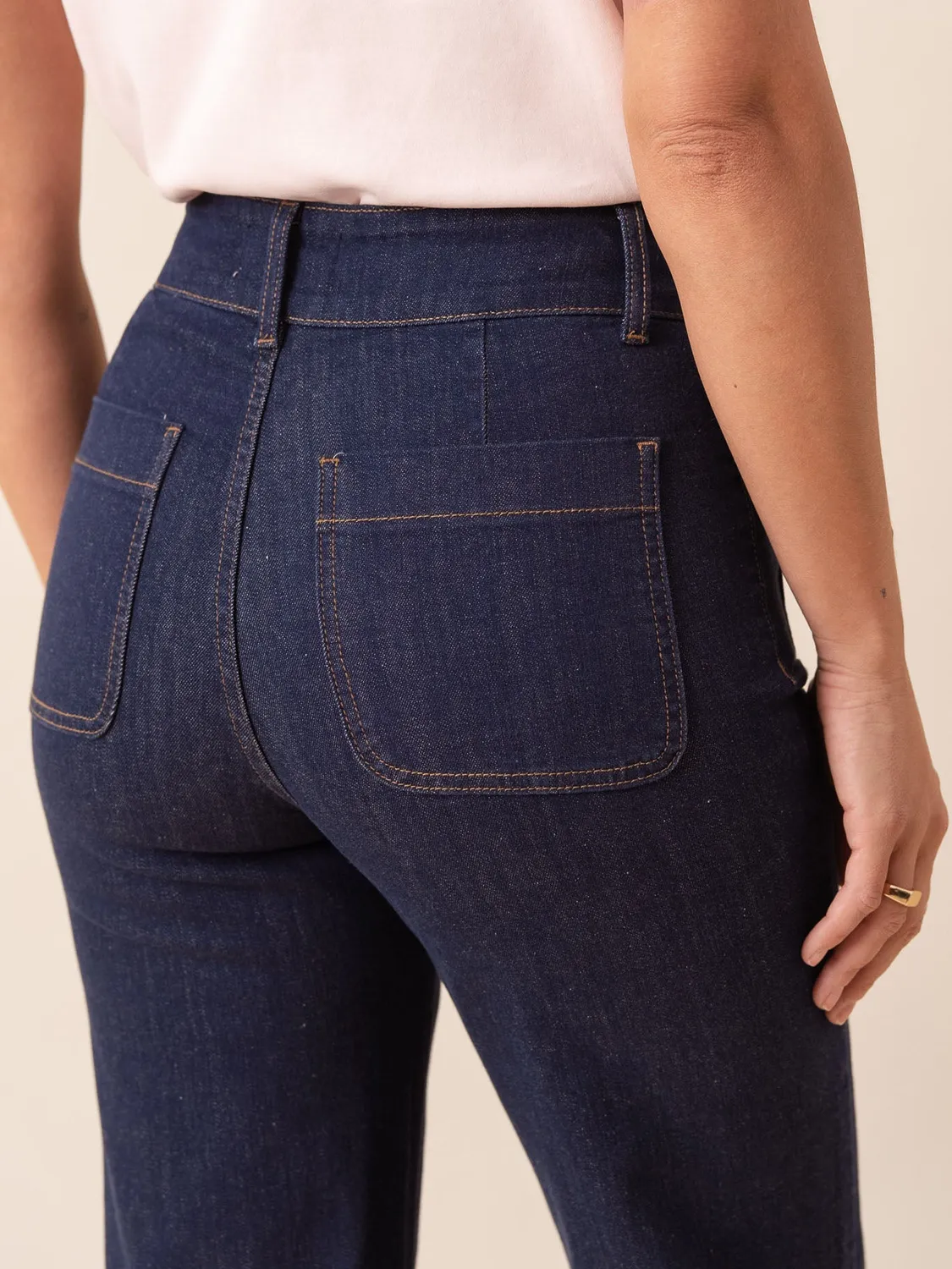Oraije Elenette jeans flare grezzo