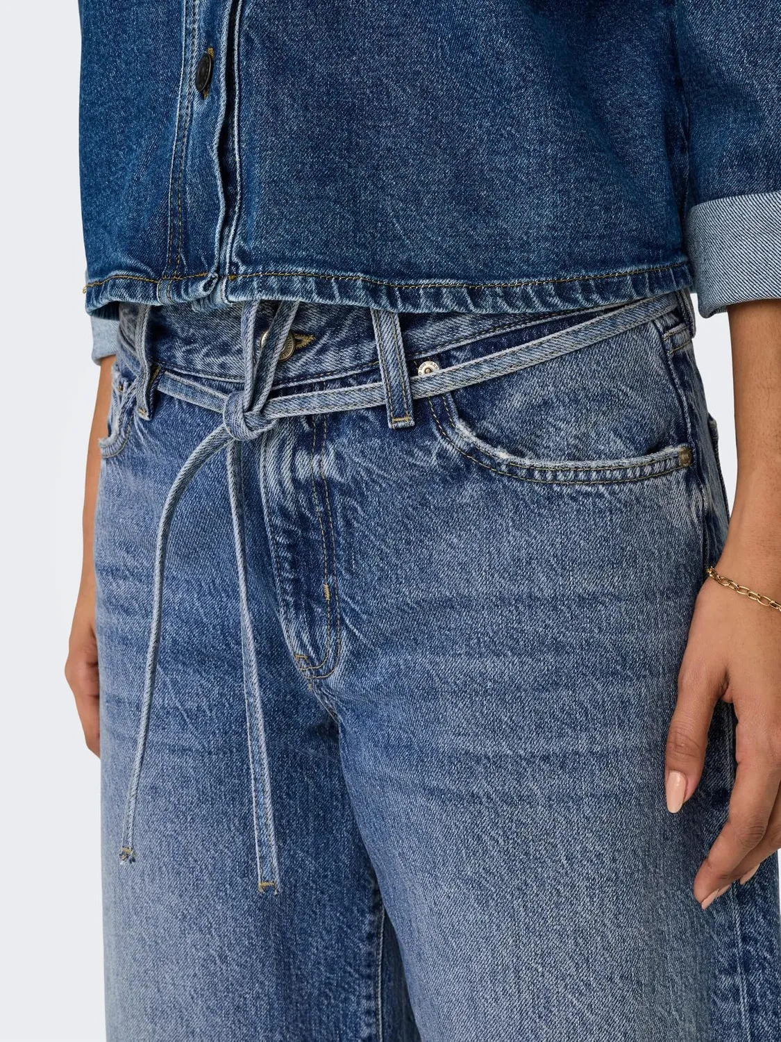 ONLY Jeans Donna Denim Blu Scuro 28W/30L