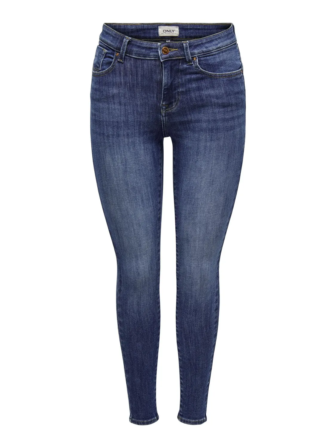 ONLY Onlpower Mid Push Up jeans donna L/32L nero