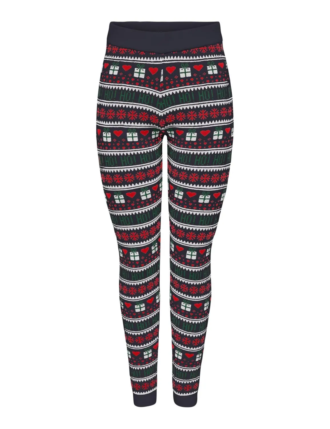 ONLY Onlxmas Present Pant Knt leggings maglia taglia M