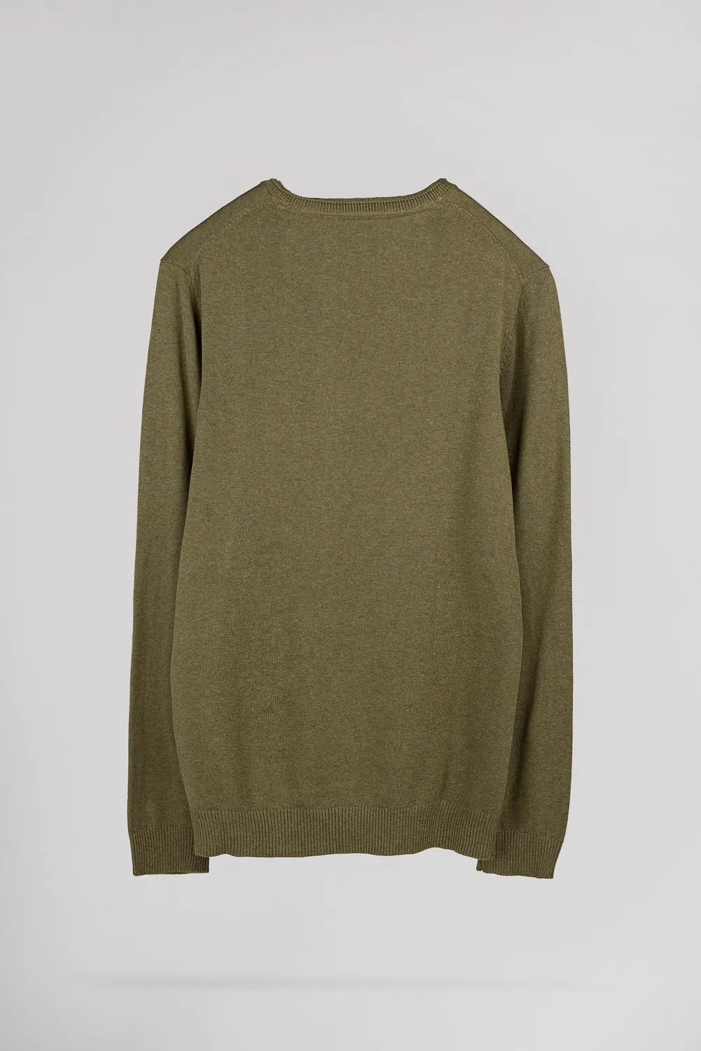 Teddy Smith Pulser 4 maglione scollo V kaki maglia fine