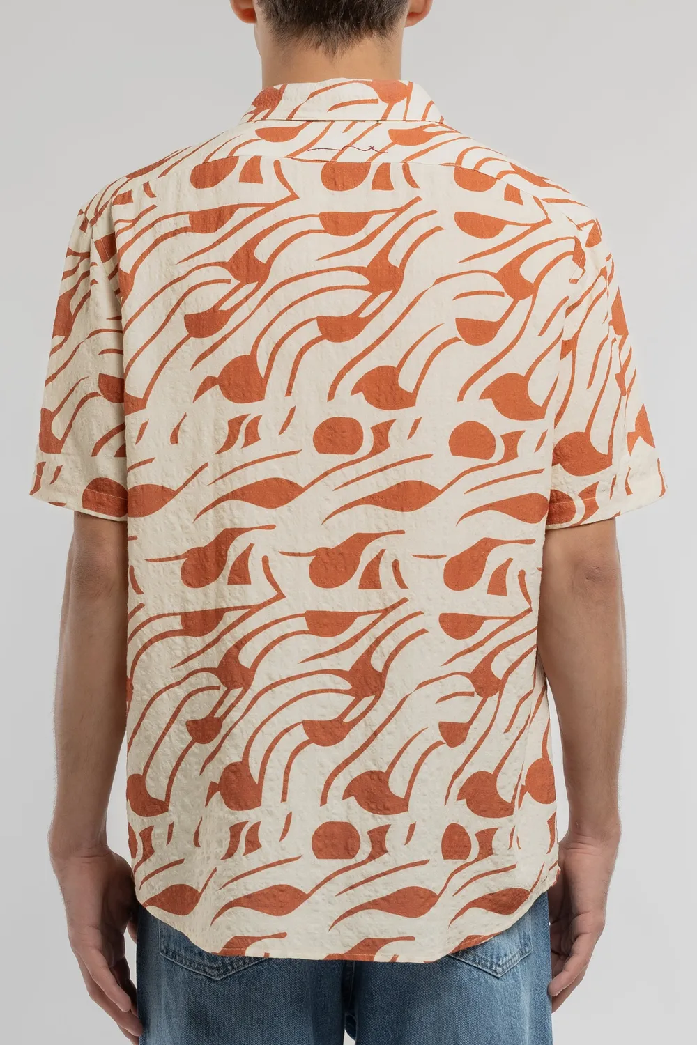 Teddy Smith C-Dixon MC camicia fantasia crema uomo