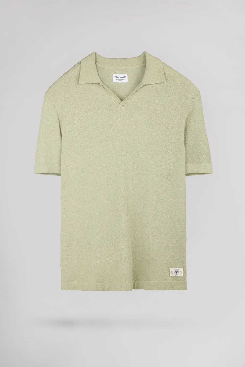 Teddy Smith P-Drago polo uomo verde salvia collo johnny