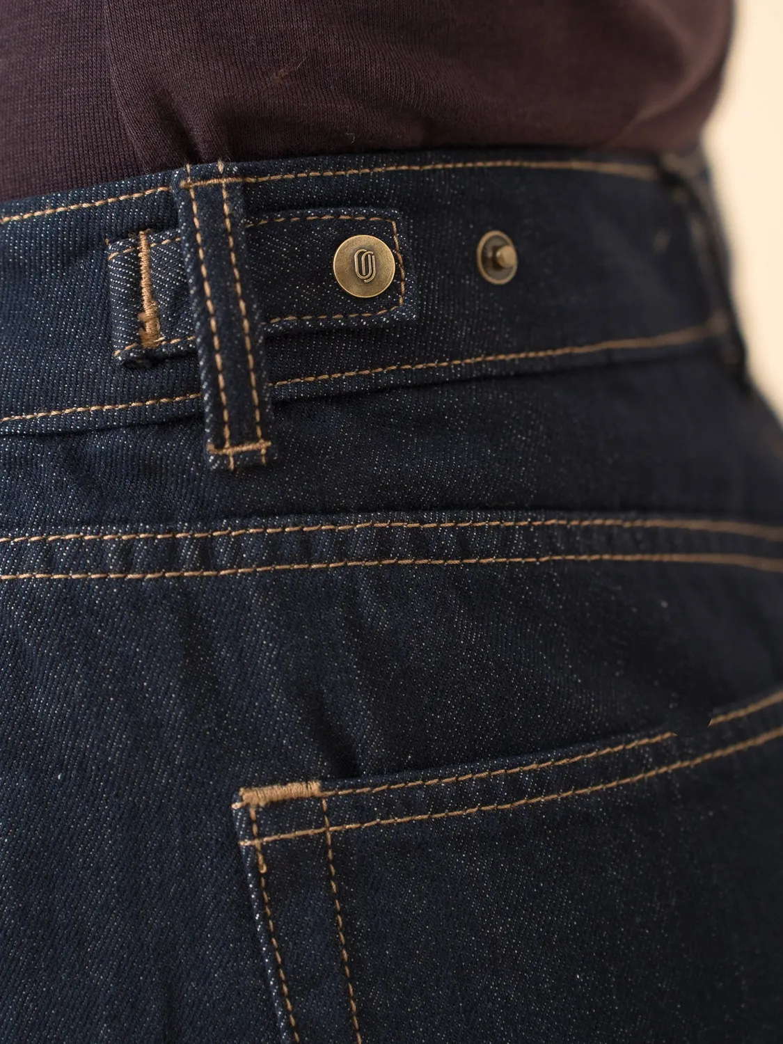 Oraije Brune jeans barrel grezzo