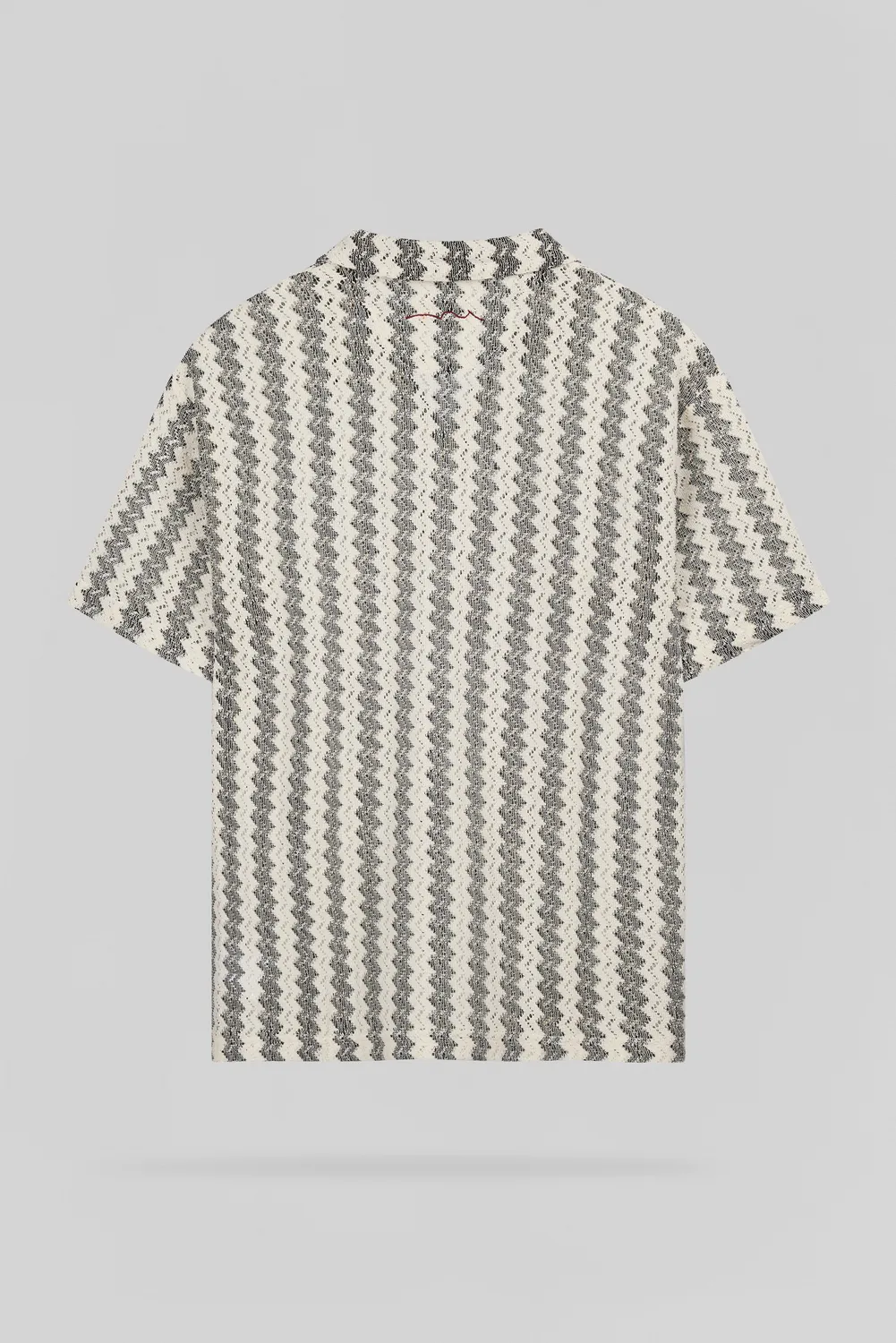 Teddy Smith P-Romario Polo Uomo Crema Zigzag Cotone