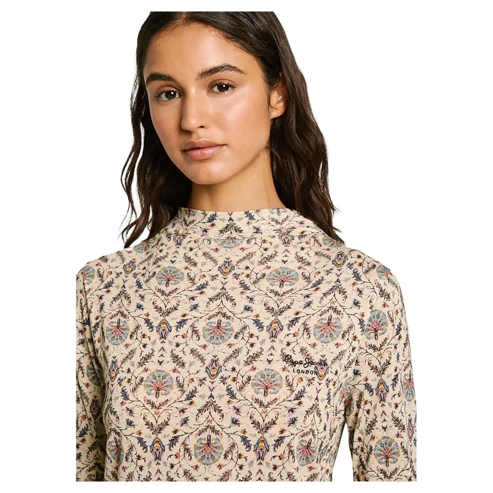 Pepe Jeans Eurice T-Shirt donna M maniche lunghe logo