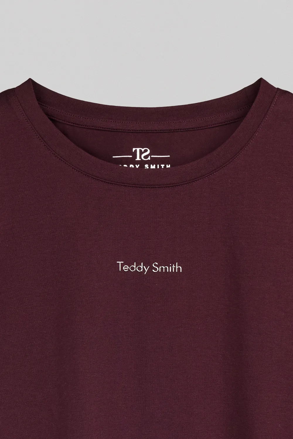Teddy Smith T-Ribelle MC JR t-shirt bordeaux bambina