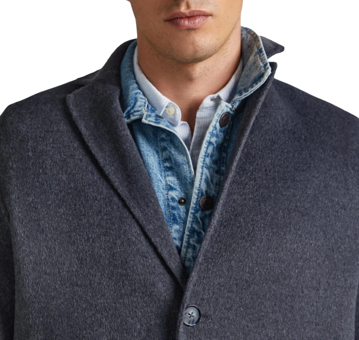 Pepe Jeans Brighton cappotto uomo L lana 3 bottoni