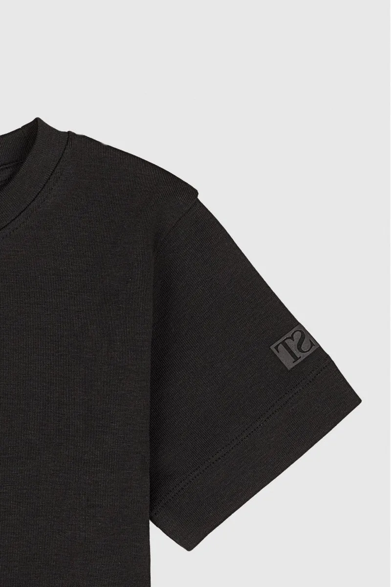 Teddy Smith T-Ribou T-Shirt Bambina Nero Aderente