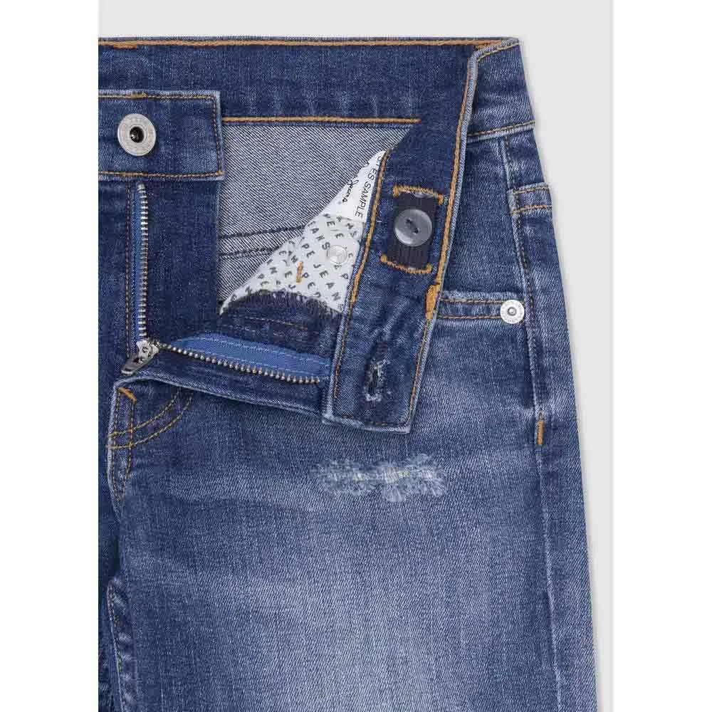 Pepe Jeans Cashed Repair Jr jeans bambino dritto