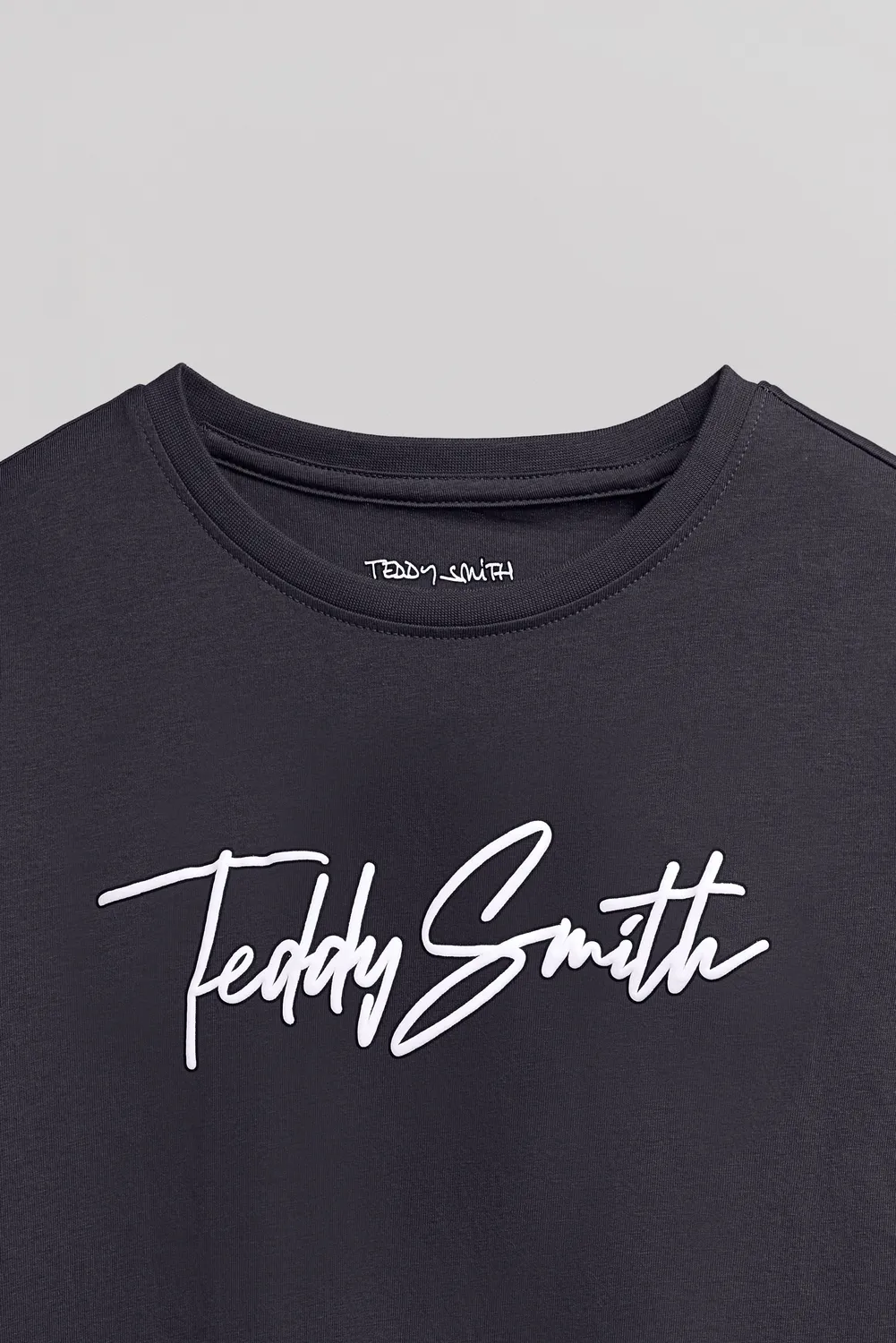 Teddy Smith T-Evan T-shirt Ragazzo Blu Navy Cotone