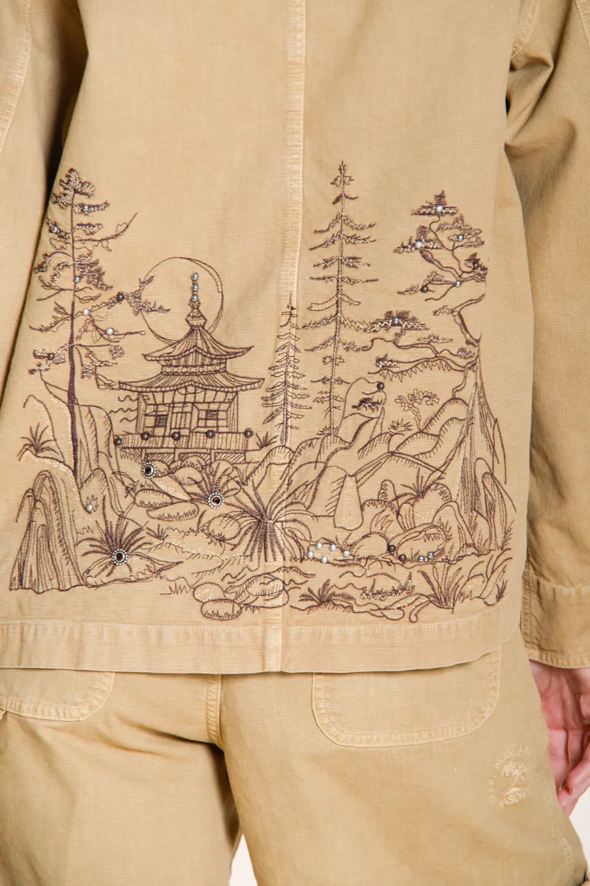 Mason’s Irma Pockets giacca donna beige scuro panama