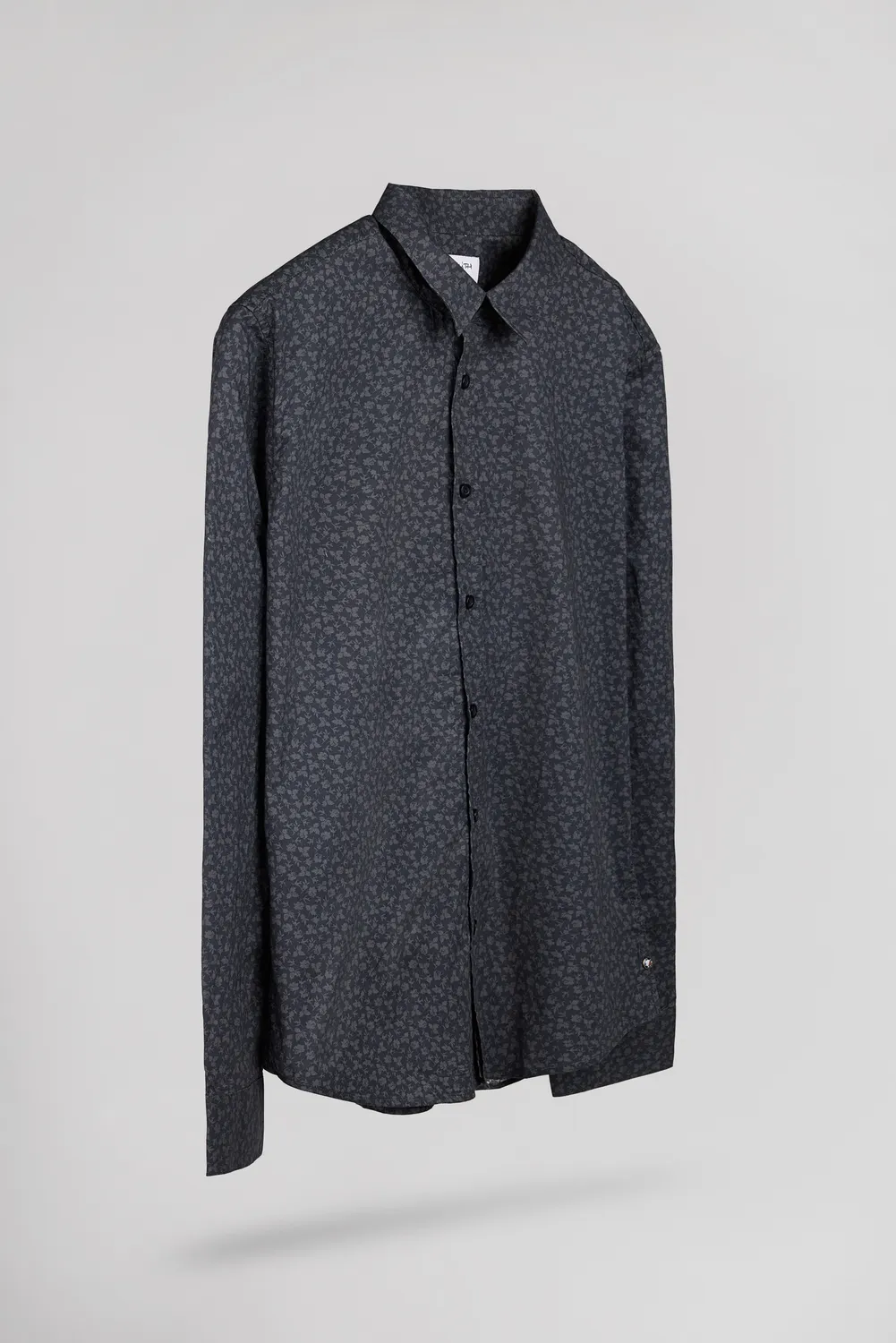 Teddy Smith Carton camicia uomo blu navy slim