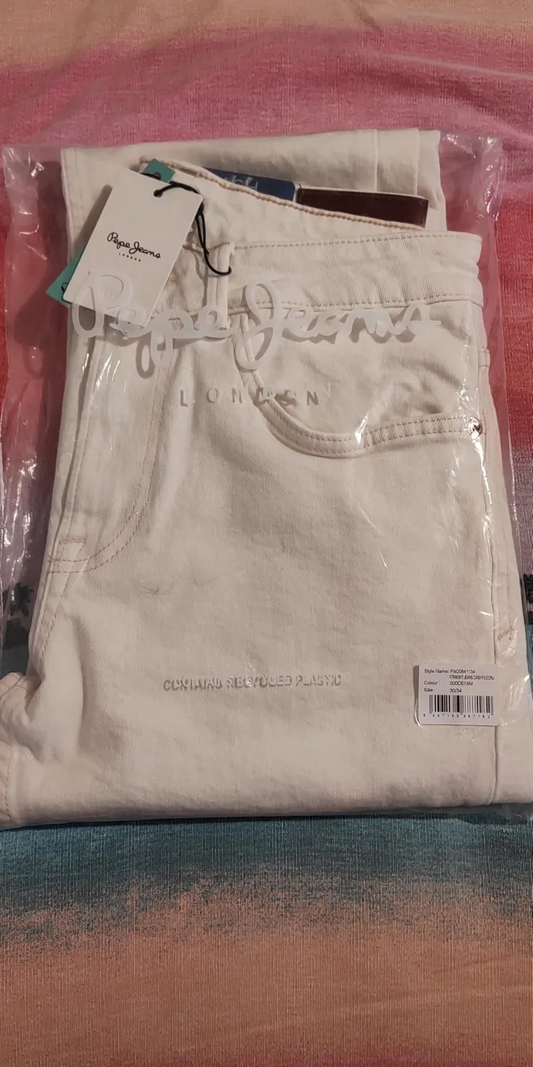 Pepe Jeans Cash Jeans Uomo Straight Ecru 30W/34L