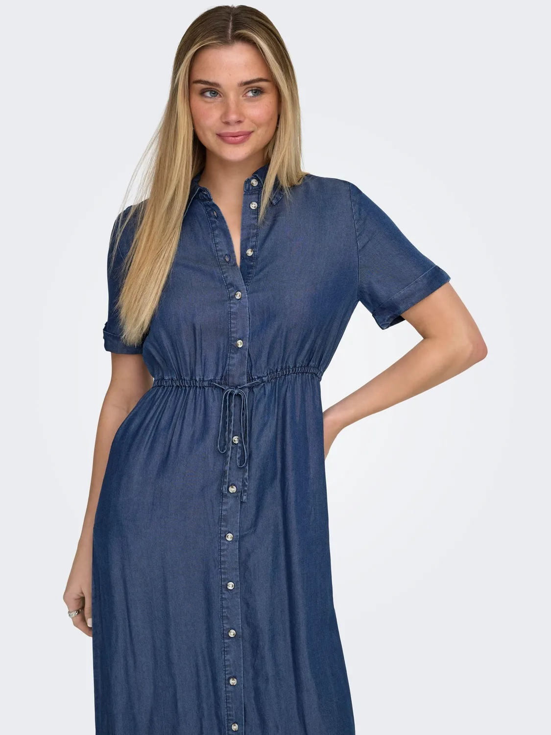 ONLY Onlcharis vestito lungo donna denim taglia S