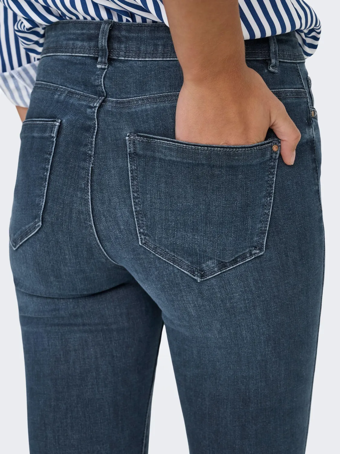 ONLY Bj777 pantaloni donna XL/32L blue black denim