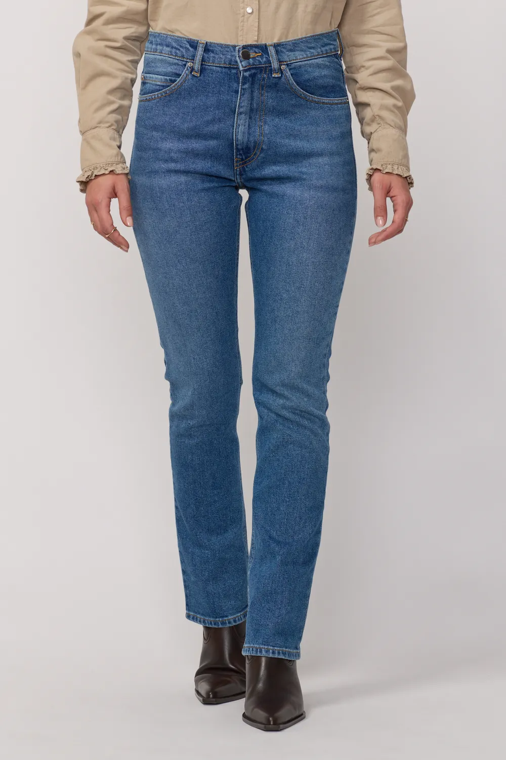 acquaverde Blair jeans blu vintage dritto