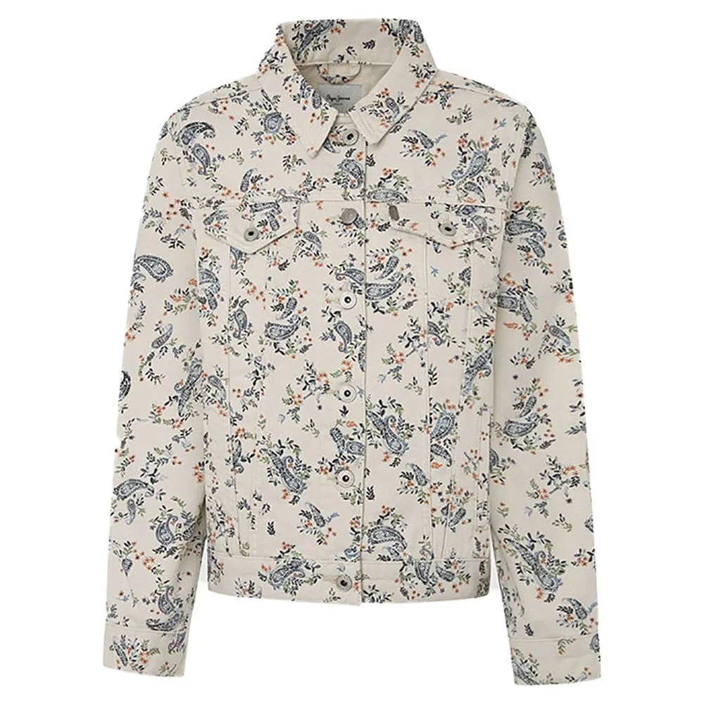 Pepe Jeans Giacca Jeans Donna XXS Motivo Floreale