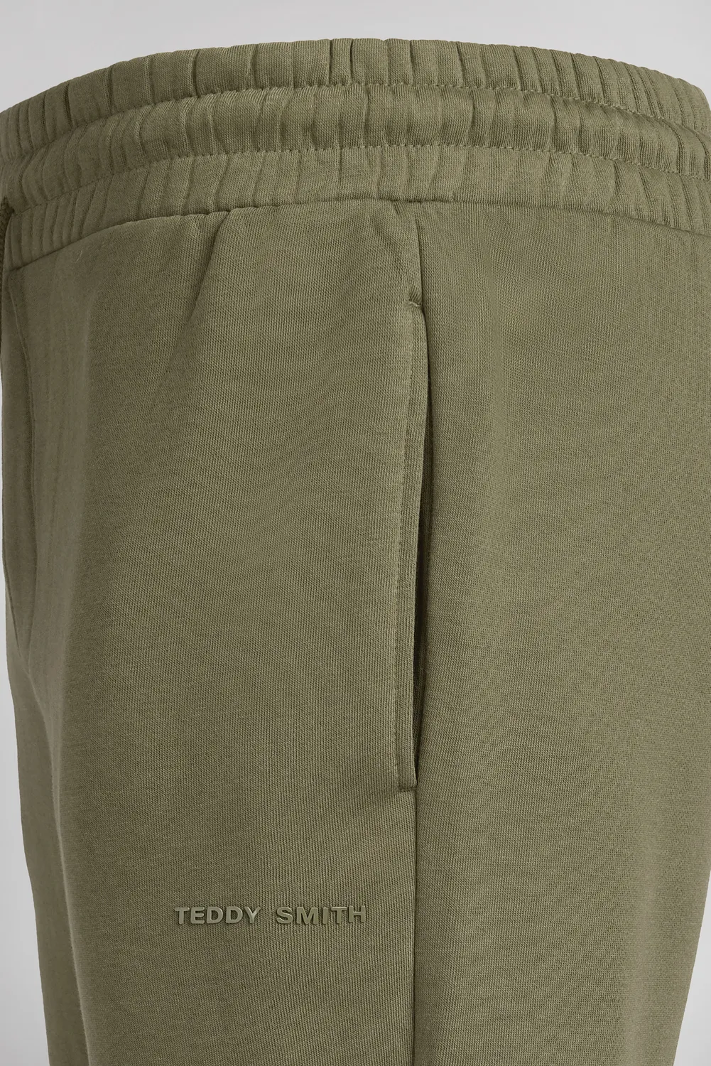Teddy Smith P-Narky Dusty Kaki jogger uomo verde felpato