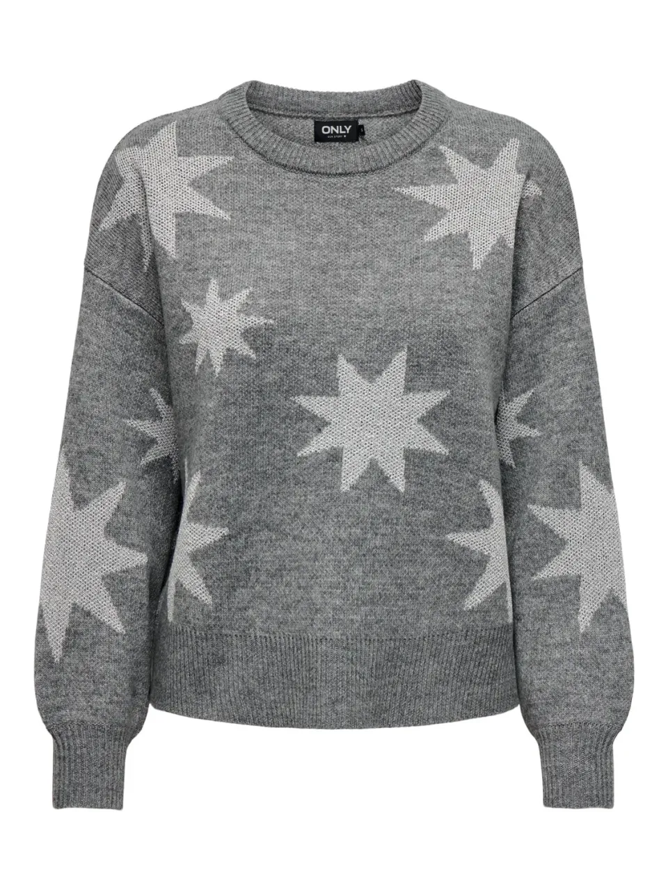 ONLY Onlrosie Pullover Glitter Nero scollo tondo