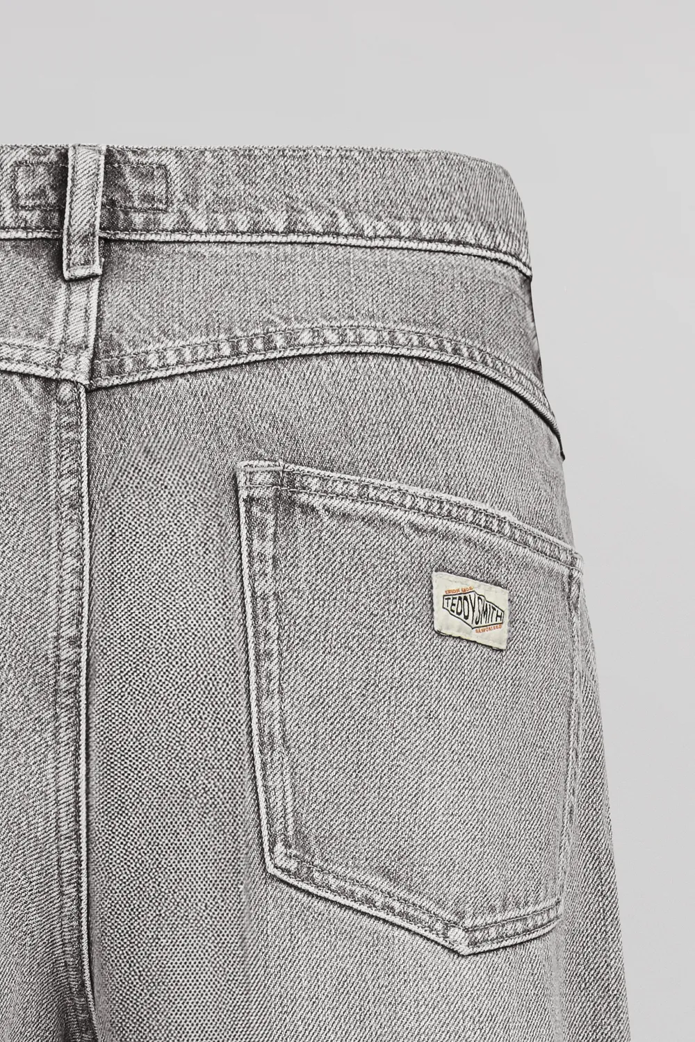 Teddy Smith Memphis Straight jeans uomo grigio chiaro L32 baggy
